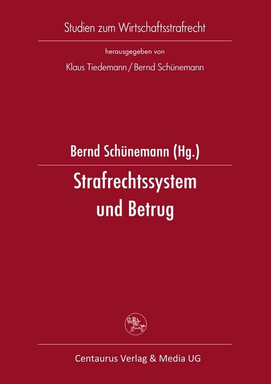 Produktbild: Strafrechtssystem und Betrug