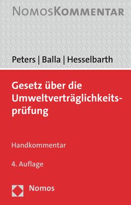 Produktbild: Gesetz &uuml;ber die Umweltvertr&auml;glichkeitspr&uuml;fung