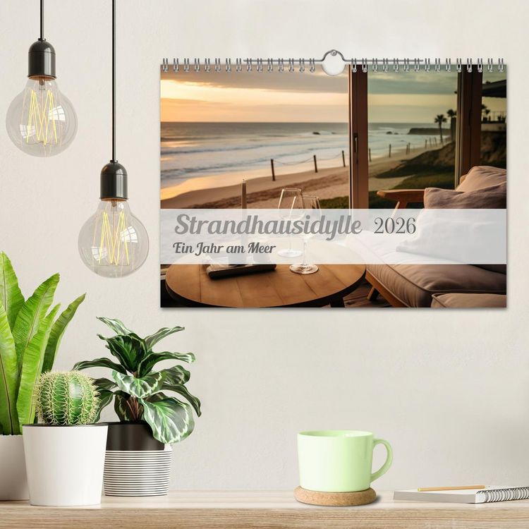 Produktbild: Strandhausidylle (Wandkalender 2026 DIN A4 quer), CALVENDO Monatskalender