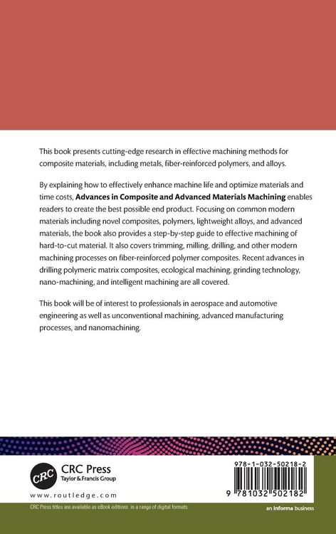 Produktbild: Advances in Composite and Advanced Materials Machining