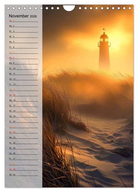 Produktbild: Maritim, Deutschlands K&uuml;sten (Wandkalender 2026 DIN A4 hoch), CALVENDO Monatskalender