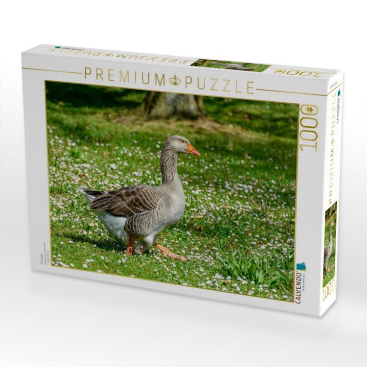 Produktbild: CALVENDO Puzzle Graugans | 1000 Teile Lege-Gr&ouml;&szlig;e 64x48cm Foto-Puzzle f&uuml;r gl&uuml;ckliche Stunden