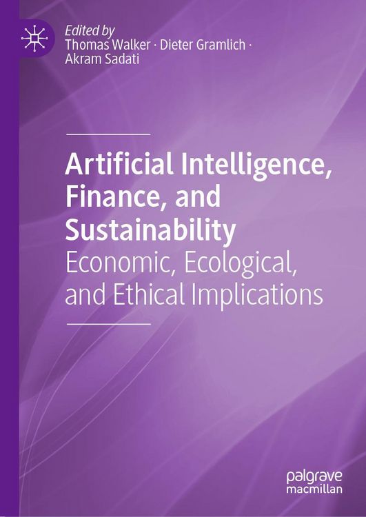 Produktbild: Artificial Intelligence, Finance, and Sustainability
