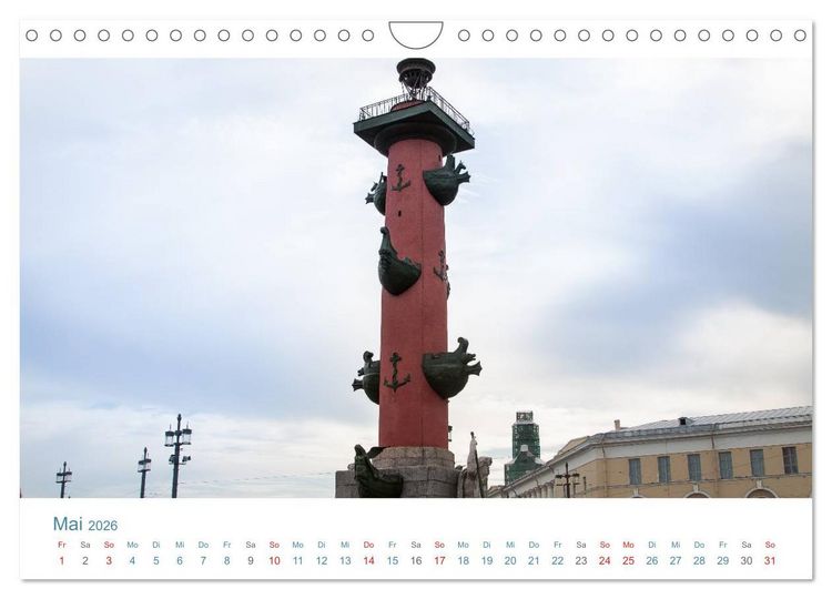 Produktbild: Sankt Petersburg - "Venedig des Nordens" (Wandkalender 2026 DIN A4 quer), CALVENDO Monatskalender