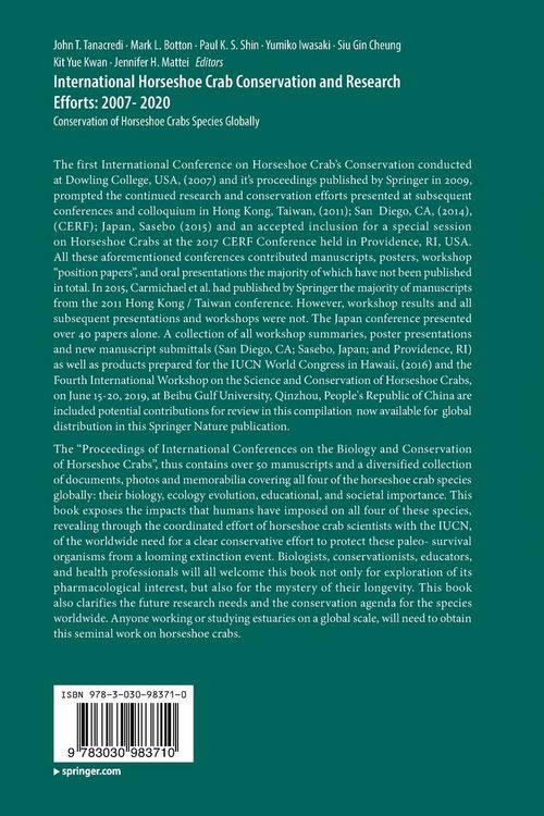 Produktbild: International Horseshoe Crab Conservation and Research Efforts: 2007- 2020