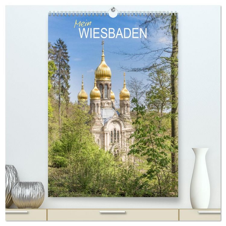 Produktbild: Mein Wiesbaden (hochwertiger Premium Wandkalender 2026 DIN A2 hoch), Kunstdruck in Hochglanz