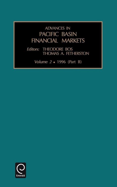 Produktbild: Advances in Pacific Basin Financial Markets