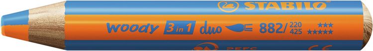 Produktbild: STABILO Multitalent-Stift woody 3 in 1 duo blau/orange