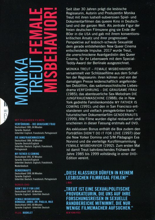 Produktbild: Monika Treut - Female Misbehavior! [5 DVDs]