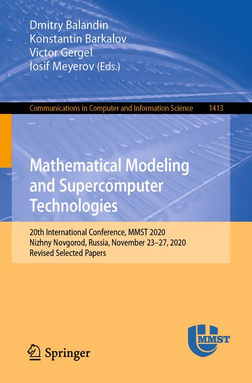 Produktbild: Mathematical Modeling and Supercomputer Technologies