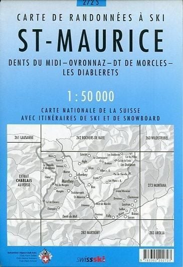 Produktbild: Swisstopo 1 : 50 000 St-Maurice Ski