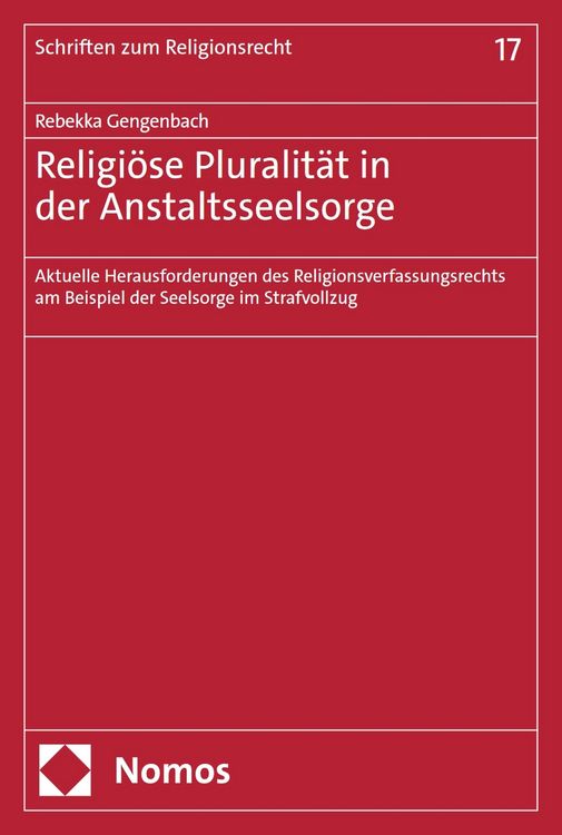 Produktbild: Religi&ouml;se Pluralit&auml;t in der Anstaltsseelsorge
