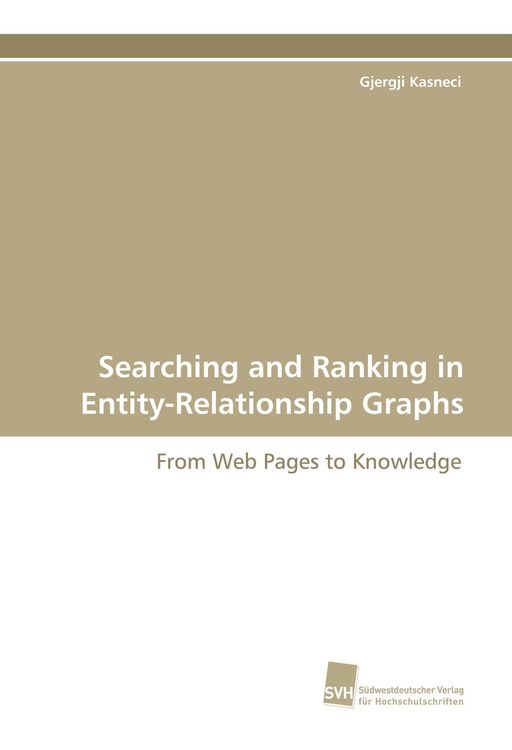 Produktbild: Searching and Ranking in Entity-Relationship Graphs