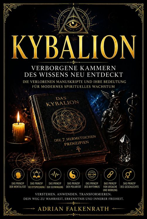 Produktbild: Das Kybalion: Die 7 hermetischen Prinzipien verstehen und anwenden  Mentalit&auml;t, Schwingung, Polarit&auml;t und spirituelles Wachstum im Alltag nutzen