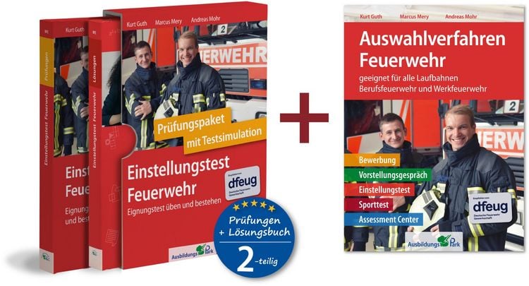 Produktbild: Sparpaket &ndash; Einstellungstest + Auswahlverfahren Feuerwehr