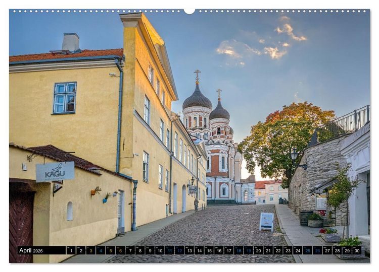 Produktbild: Nordischer Glanz &ndash; Tallinn - Riga - Vilnius (Wandkalender 2026 DIN A2 quer), CALVENDO Monatskalender