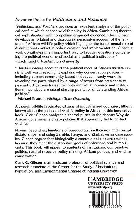 Produktbild: Politicians and Poachers