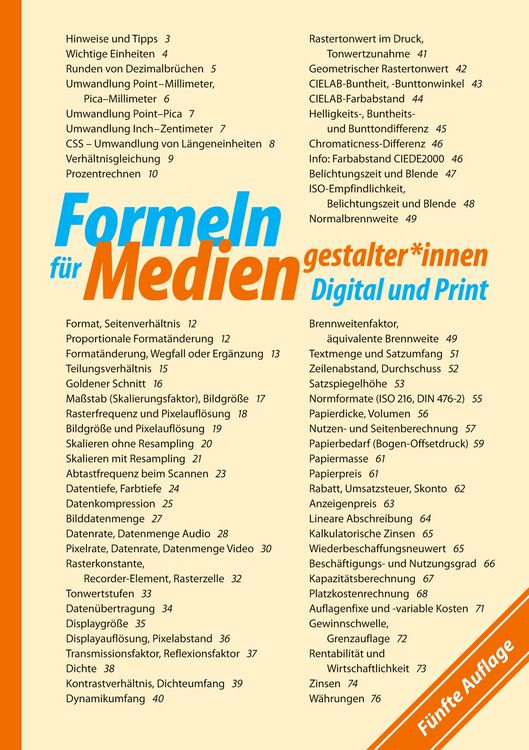 Produktbild: Formeln f&uuml;r Mediengestalter*innen Digital und Print