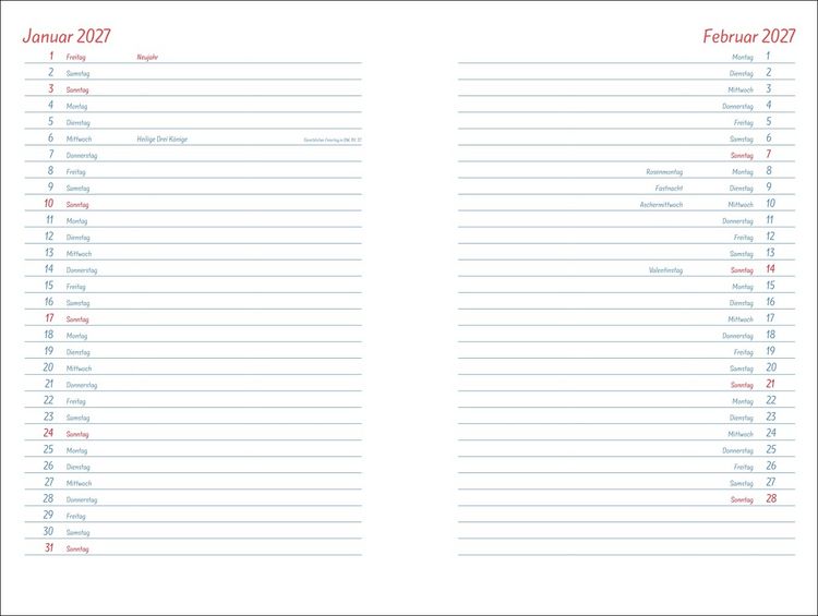 Produktbild: Helme Heine: Familienplaner-Buch A6 2026