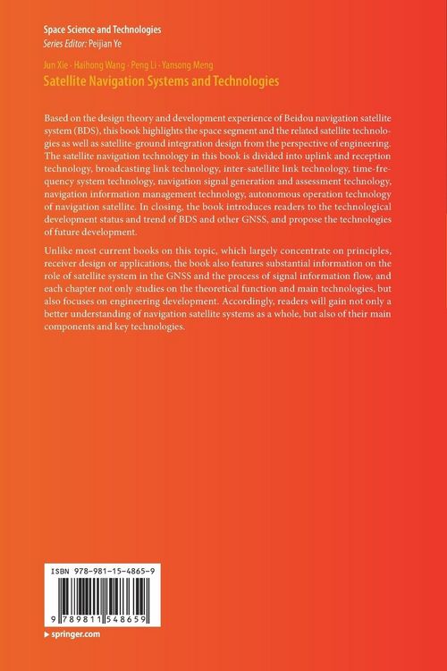 Produktbild: Satellite Navigation Systems and Technologies
