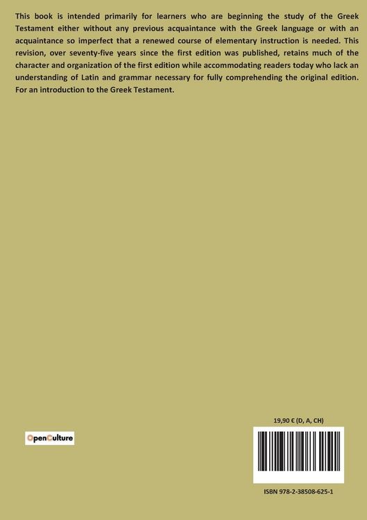 Produktbild: New Testament greek for beginners