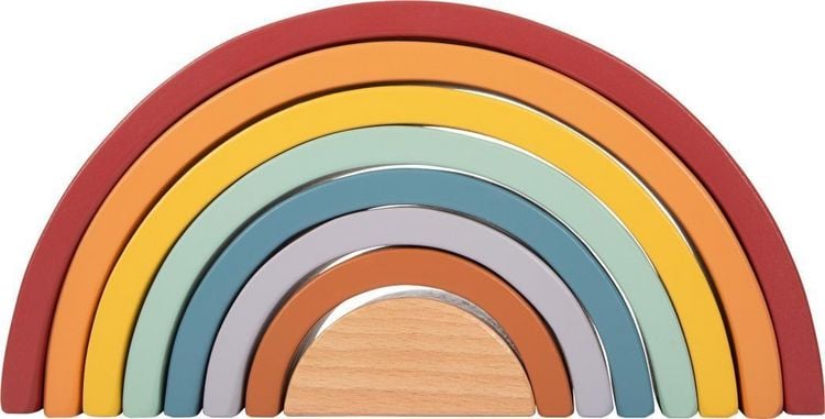Produktbild: Holzbausteine Regenbogen "Safari"