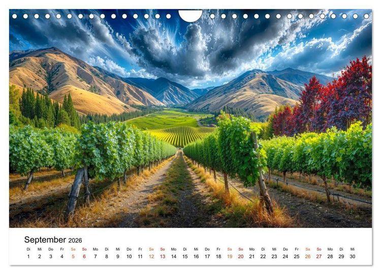 Produktbild: Neuseeland - Land der tausend Horizonte (Wandkalender 2026 DIN A4 quer), CALVENDO Monatskalender