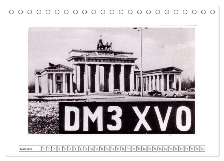 Produktbild: DDR Amateurfunk Historische Karten (Tischkalender 2026 DIN A5 quer), CALVENDO Monatskalender