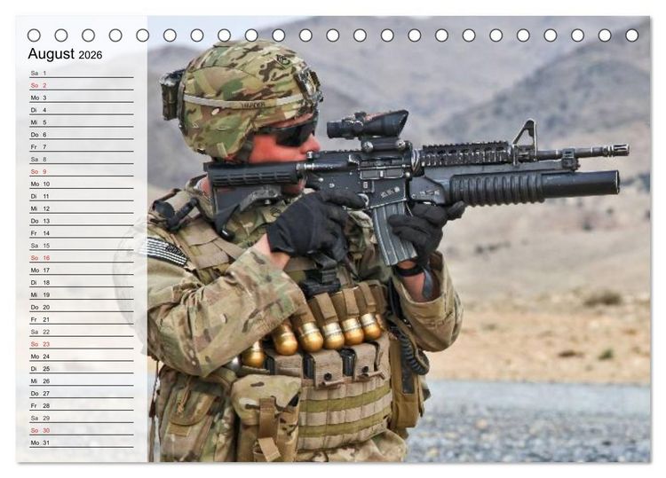 Produktbild: Spezialeinheiten &bull; U.S. Special Forces (Tischkalender 2026 DIN A5 quer), CALVENDO Monatskalender