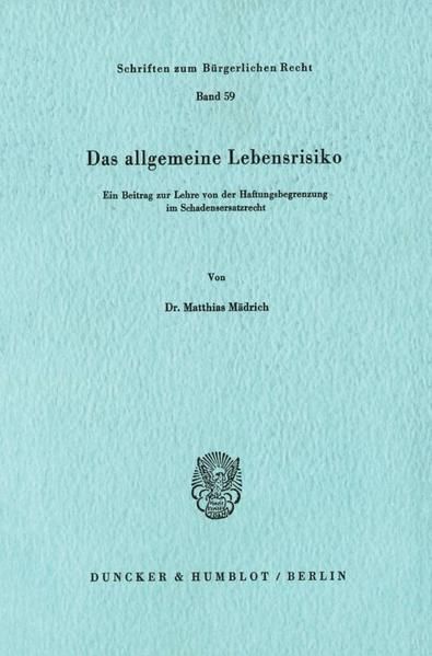 Produktbild: Das allgemeine Lebensrisiko.