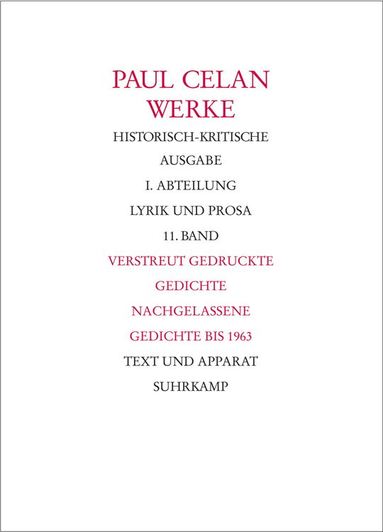 Produktbild: Werke. Historisch-kritische Ausgabe. I. Abteilung: Lyrik und Prosa