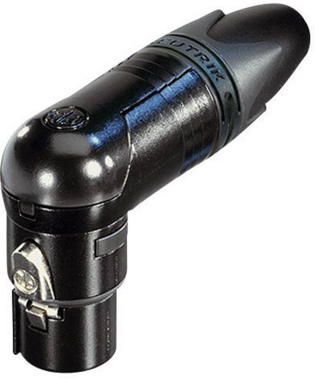 Produktbild: Neutrik NC3FRX-B XLR-Steckverbinder Buchse, gewinkelt Polzahl: 3 Schwarz 1 St.