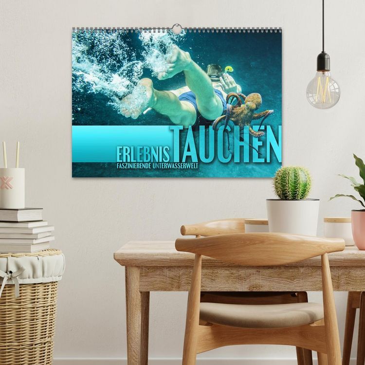 Produktbild: Erlebnis Tauchen - faszinierende Unterwasserwelt (Wandkalender 2026 DIN A3 quer), CALVENDO Monatskalender