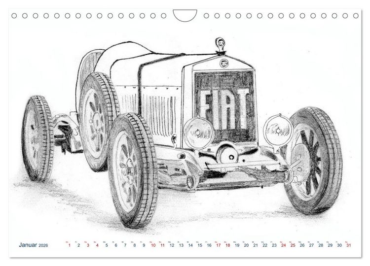 Produktbild: Vintage Sports Cars (Wandkalender 2026 DIN A4 quer), CALVENDO Monatskalender