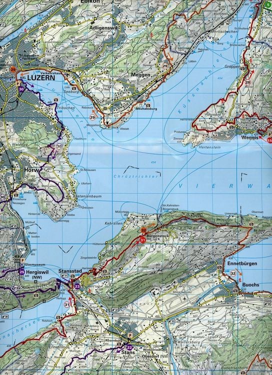 Produktbild: Hallwag Touren-Wanderkarte 11 Vierwaldst&auml;ttersee
