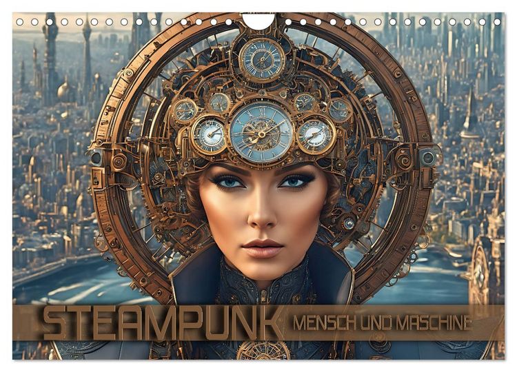 Produktbild: Steampunk - Mensch und Maschine (Wandkalender 2026 DIN A4 quer), CALVENDO Monatskalender