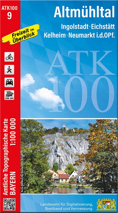 Produktbild: ATK100-9 Altm&uuml;hltal (Amtliche Topographische Karte 1:100000)