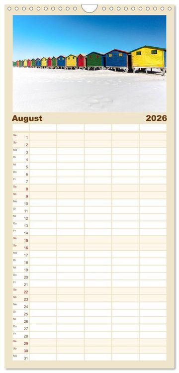 Produktbild: Familienplaner 2026 - S&uuml;dafrika - Garden Route mit 5 Spalten (Wandkalender, 21 x 45 cm) CALVENDO