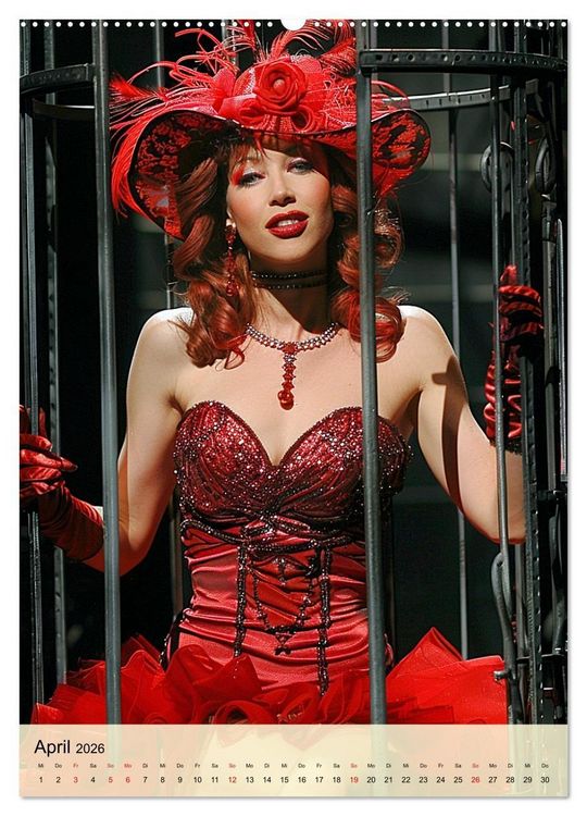 Produktbild: Burlesque. Verf&uuml;hrerische Frauen im Stil der 20er Jahre (hochwertiger Premium Wandkalender 2026 DIN A2 hoch), Kunstdruck in Hochglanz