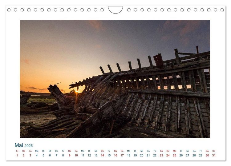 Produktbild: Faszination Schiffsfriedhof (Wandkalender 2026 DIN A4 quer), CALVENDO Monatskalender