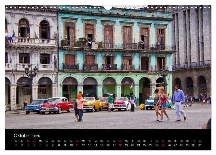Produktbild: Kuba - Die Stra&szlig;en Havannas (Wandkalender 2026 DIN A3 quer), CALVENDO Monatskalender