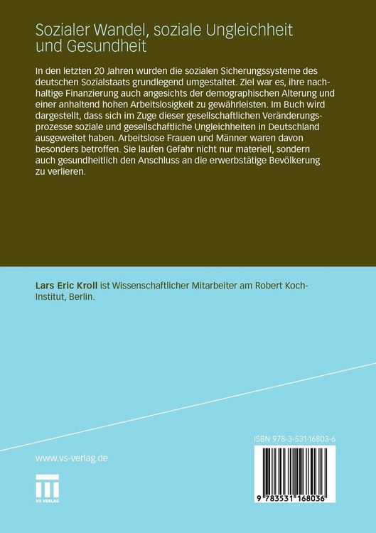 Produktbild: Sozialer Wandel, soziale Ungleichheit und Gesundheit