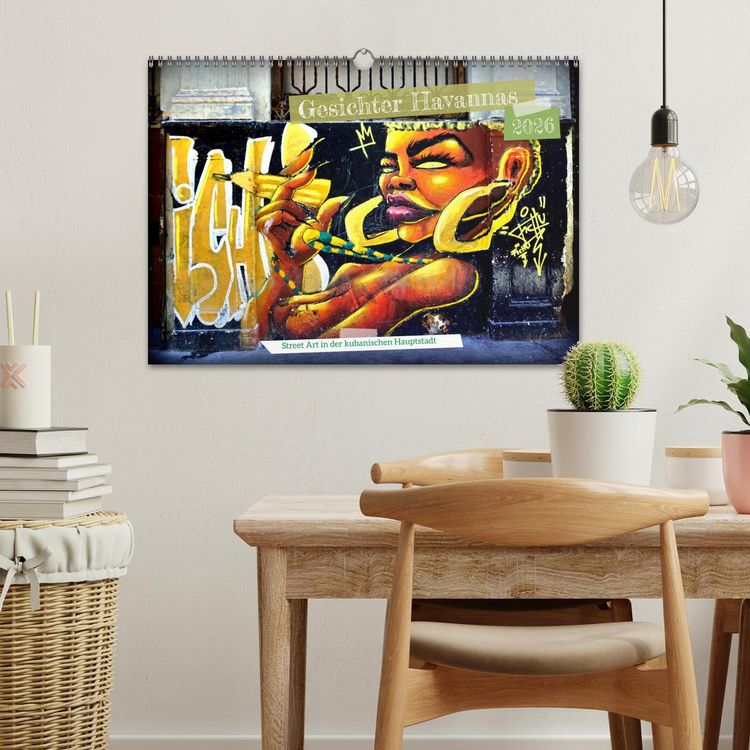 Produktbild: Gesichter Havannas - Street Art in der kubanischen Hauptstadt (Wandkalender 2026 DIN A3 quer), CALVENDO Monatskalender