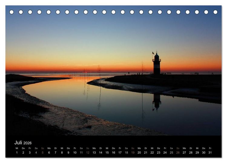 Produktbild: Leuchtturm "Kleiner Preu&szlig;e" (Tischkalender 2026 DIN A5 quer), CALVENDO Monatskalender