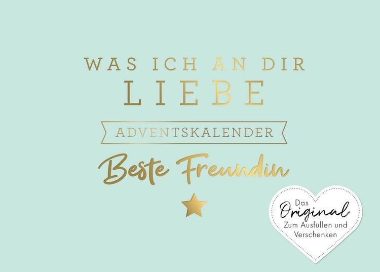 Produktbild: Was ich an dir liebe, beste Freundin &ndash; Adventskalender
