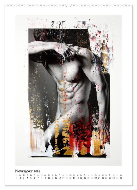 Produktbild: Overpainted ... M&auml;nner (hochwertiger Premium Wandkalender 2026 DIN A2 hoch), Kunstdruck in Hochglanz