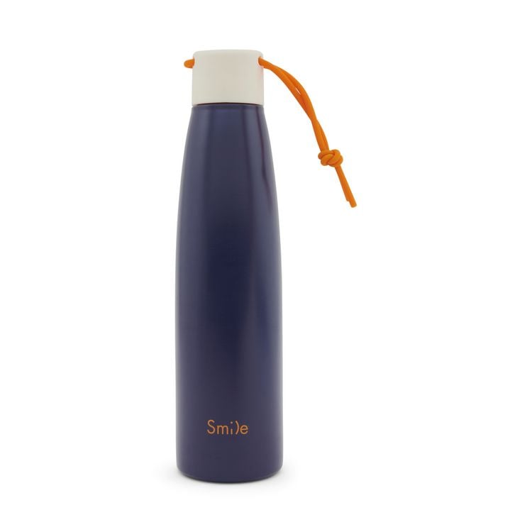 Produktbild: Trinkflasche Edelstahl, 500ml, 3D Print, "Midnight Blue"