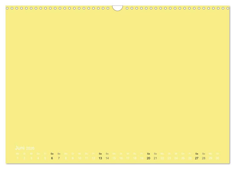Produktbild: Bastelkalender - Gelb (Wandkalender 2026 DIN A3 quer), CALVENDO Monatskalender