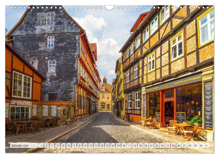 Produktbild: Quedlinburg Impressionen (Wandkalender 2026 DIN A3 quer), CALVENDO Monatskalender
