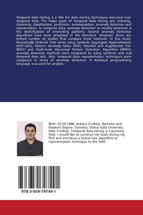 Produktbild: Anomaly Detection In Temporal Data Mining